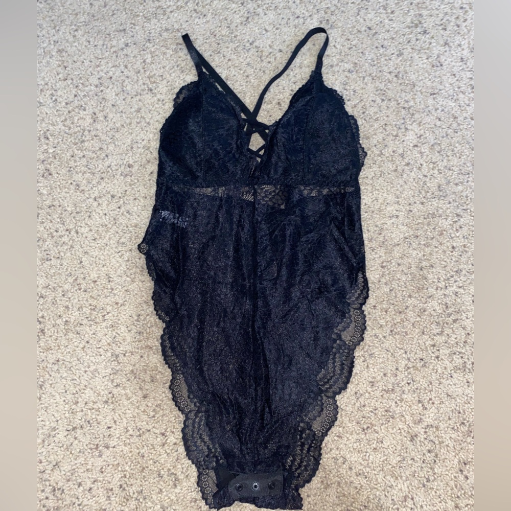 Small Black lace bodysuit
